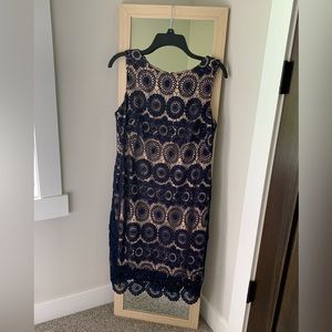 Navy lace dress